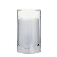 Cilla Carlo Moretti Contemporary Mouth Blown Murano Clear Glass Table Lamp