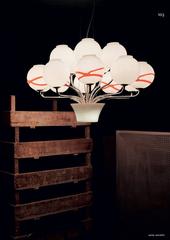 Boblu Carlo Moretti Zeitgenössischer Kronleuchter aus mundgeblasenem Muranoglas von Boblu