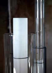 Drima Carlo Moretti Contemporary Mouth Blown Clear Murano Glass Floor Lamp