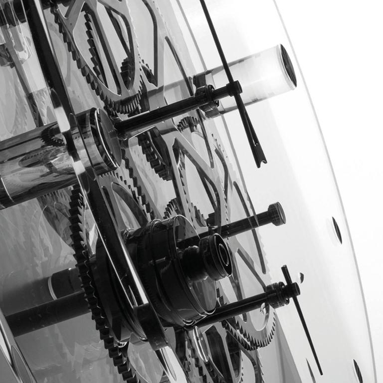 Presto Teckell Takto Contemporary Clear Glass Oversized Mechanical Wall