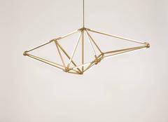 Bec Brittain Shy 01 Brass LED Chandelier