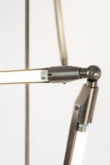 Bec Brittain Helix Long Hanging Brass LED Lamp with Marble Counterweight