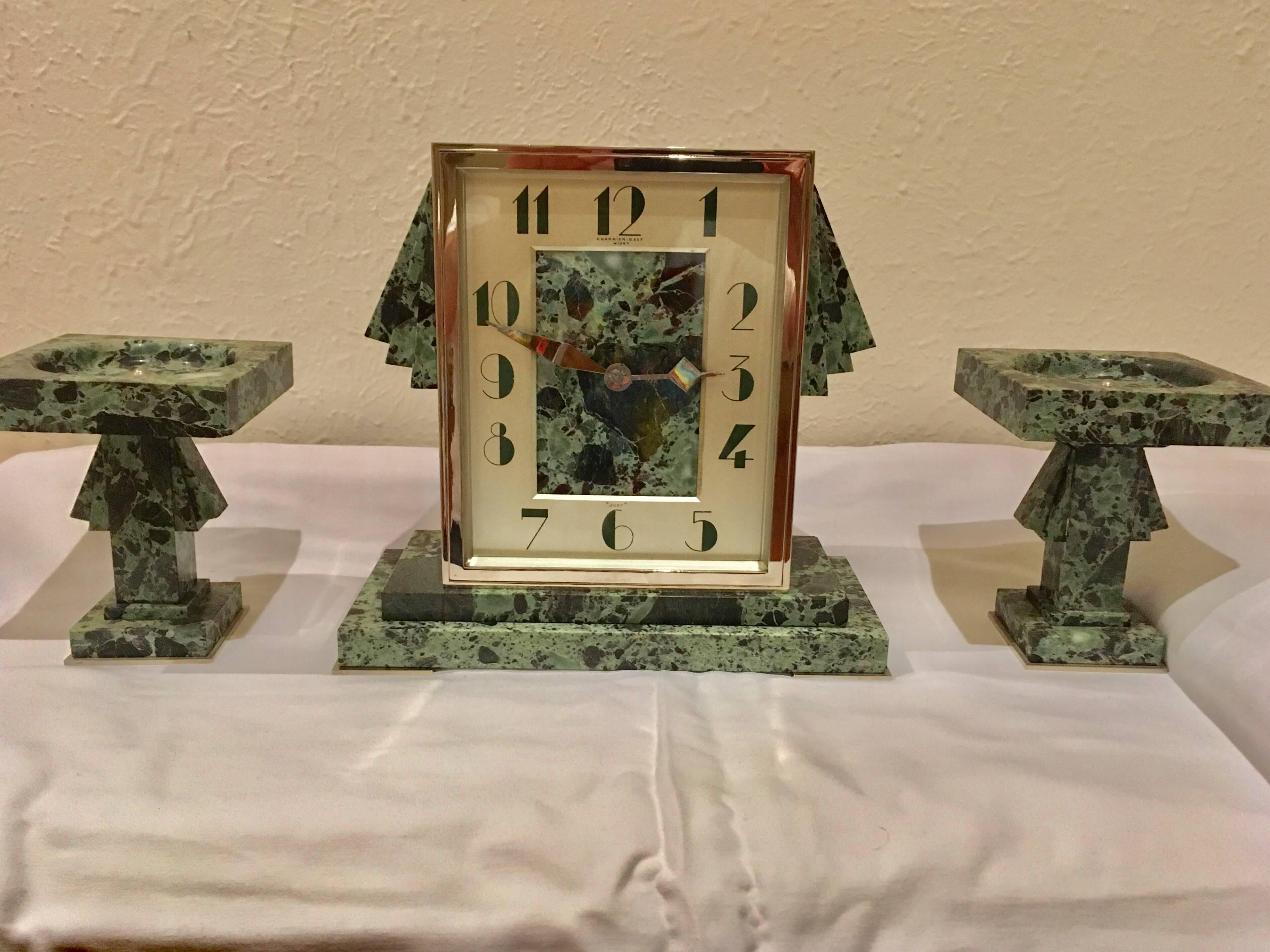 art deco mantle clocks