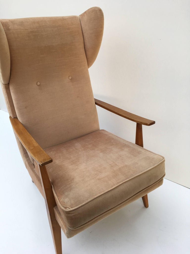 MidCentury Modern Australian Wing Chair For Sale at 1stDibs