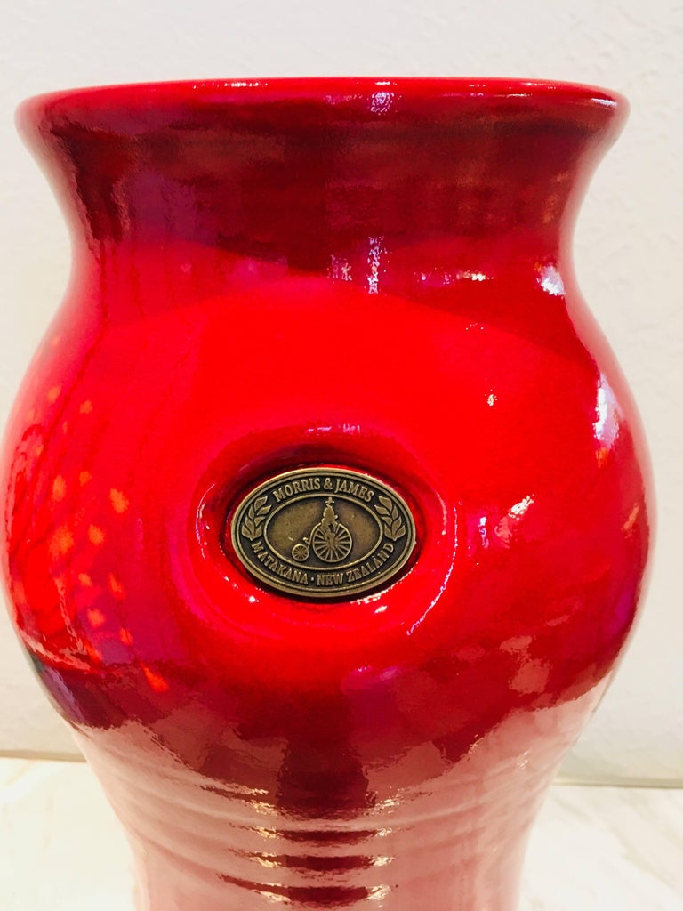 Morris and James Glazed Ceramic Vase For Sale at 1stDibs