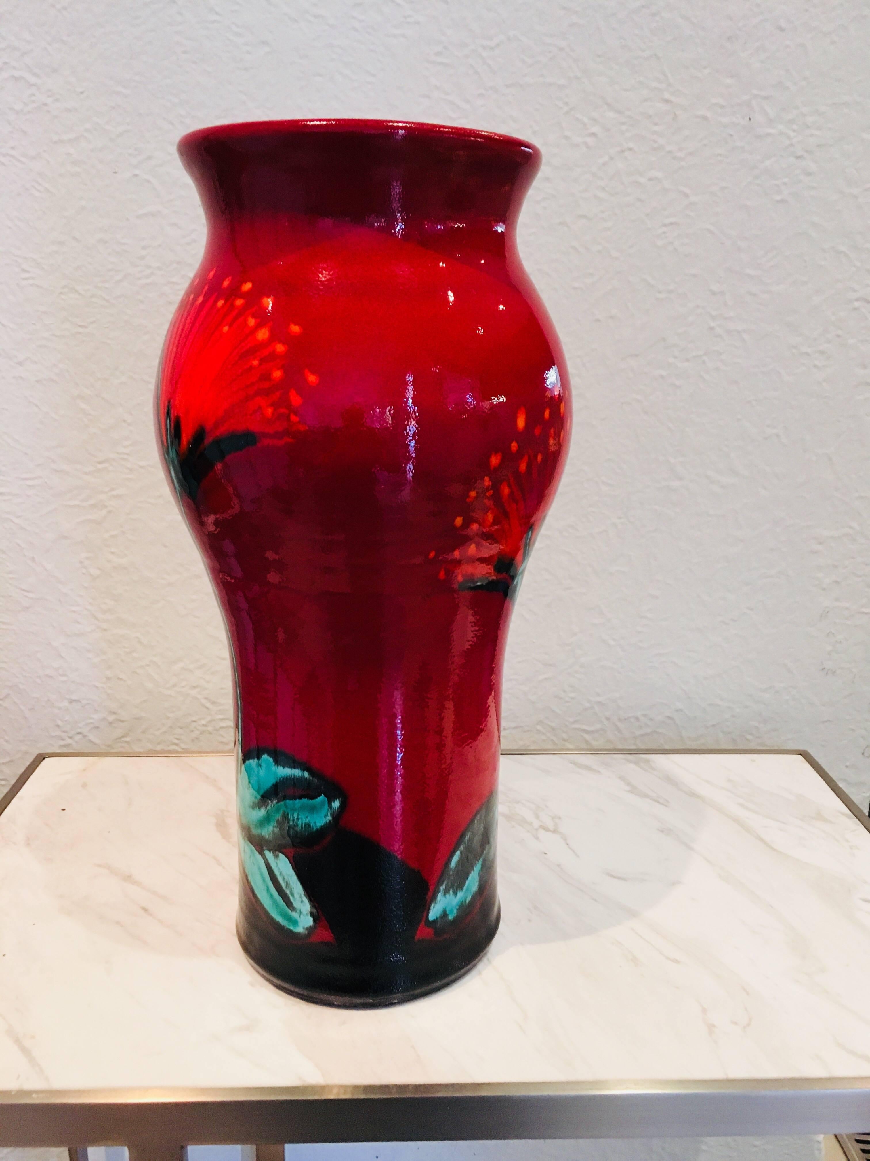 Morris and James Glazed Ceramic Vase In Good Condition For Sale In Melbourne, AU