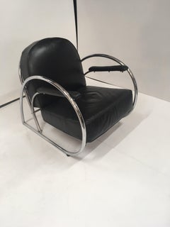 Art Deco Modernist Tubular Metal 3 Piece Lounge Suite, circa 1930s