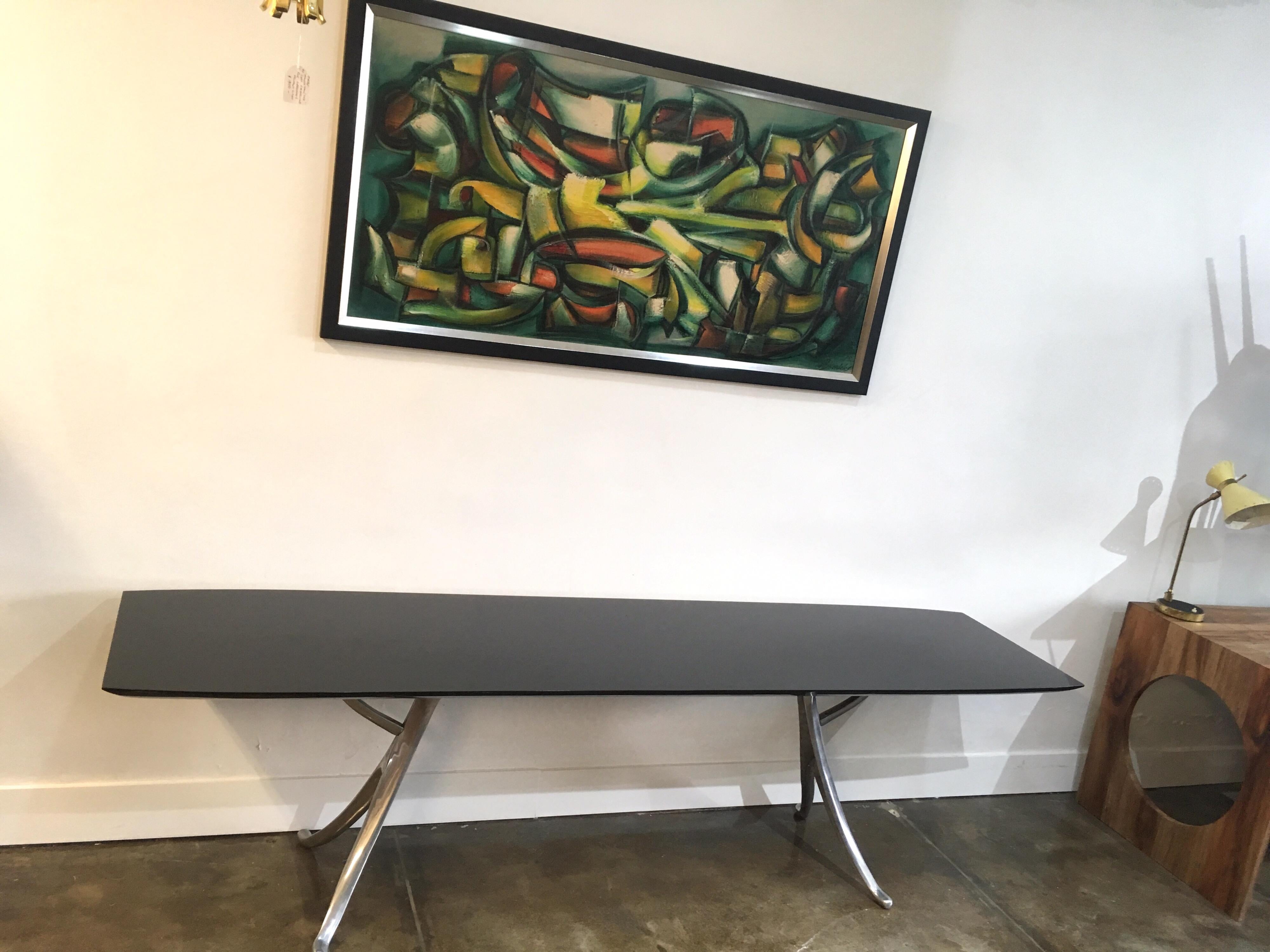 Late 20th Century Quasar Khanh Nervure Table, circa 1990 For Sale