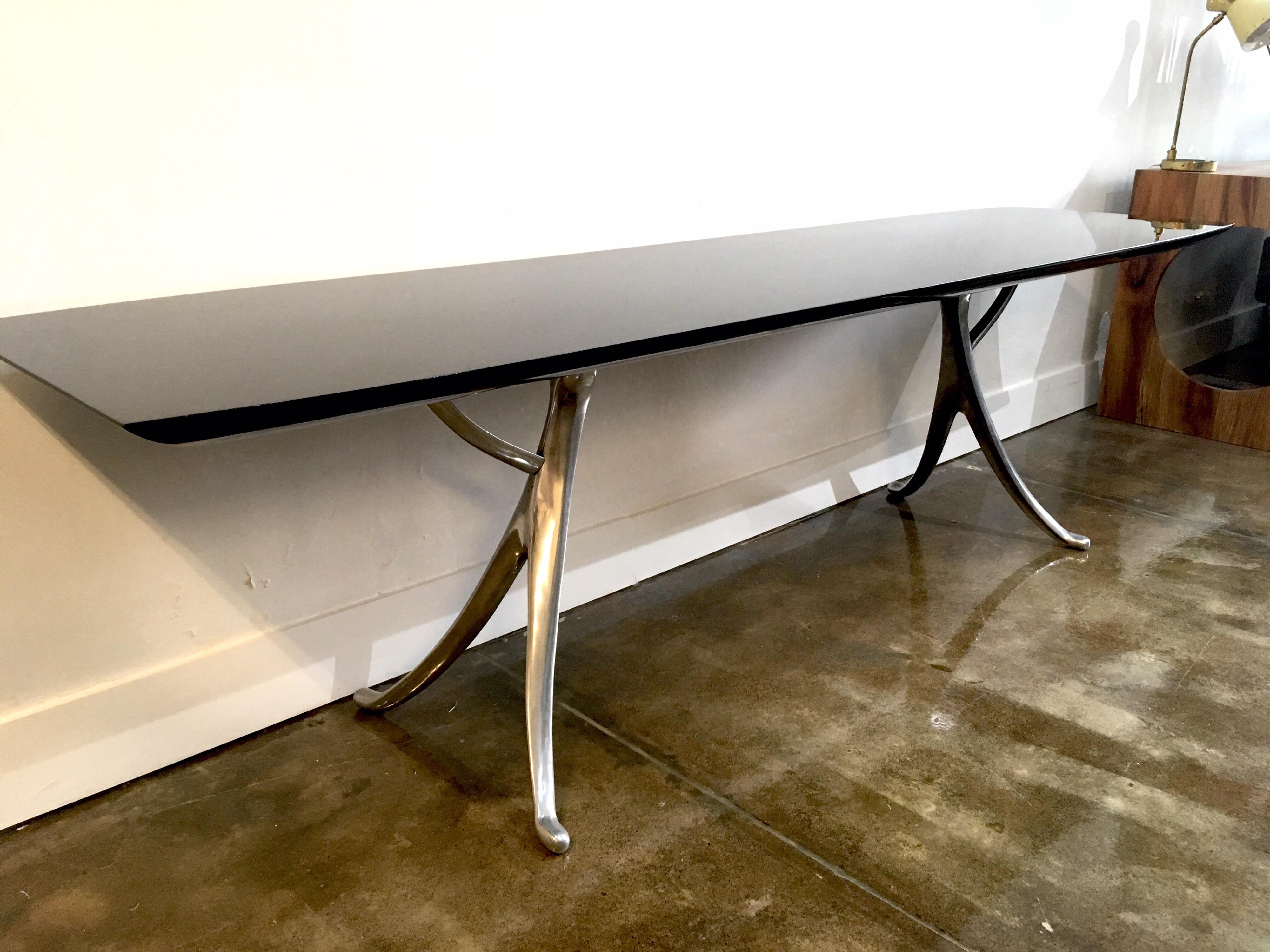 Quasar Khanh Nervure Table, circa 1990 For Sale 6