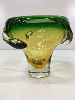 Italian Murano Glass Vase by Flavio Poli for Seguso