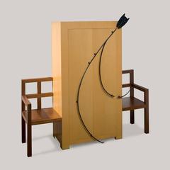 Limited Edition “Ficcanaso" Cabinet by Mimmo Paladino for Meta Memphis, 1989