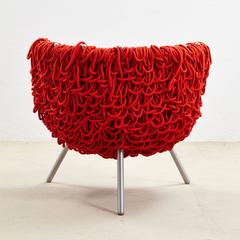 Red "Vermelha" Armchair by Fernando and Humberto Campana for Edra, 1998
