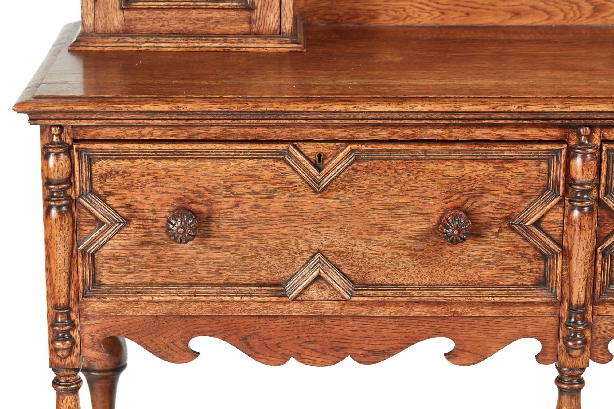 European Antique Oak Welsh Dresser