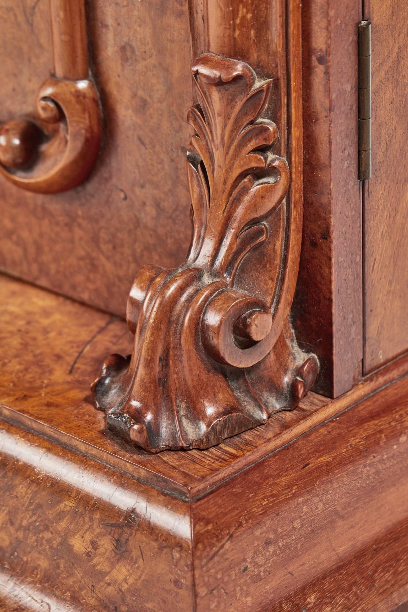 European Fine Walnut Marquetry Chiffonier