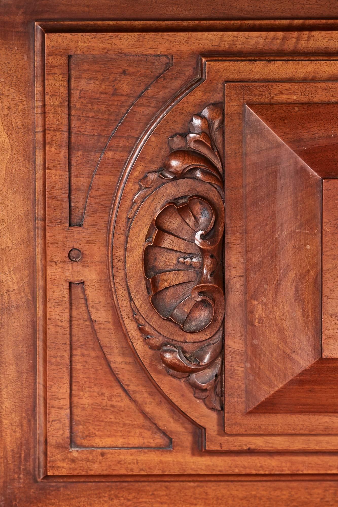 Outstanding Carved Walnut Court Cupboard 1