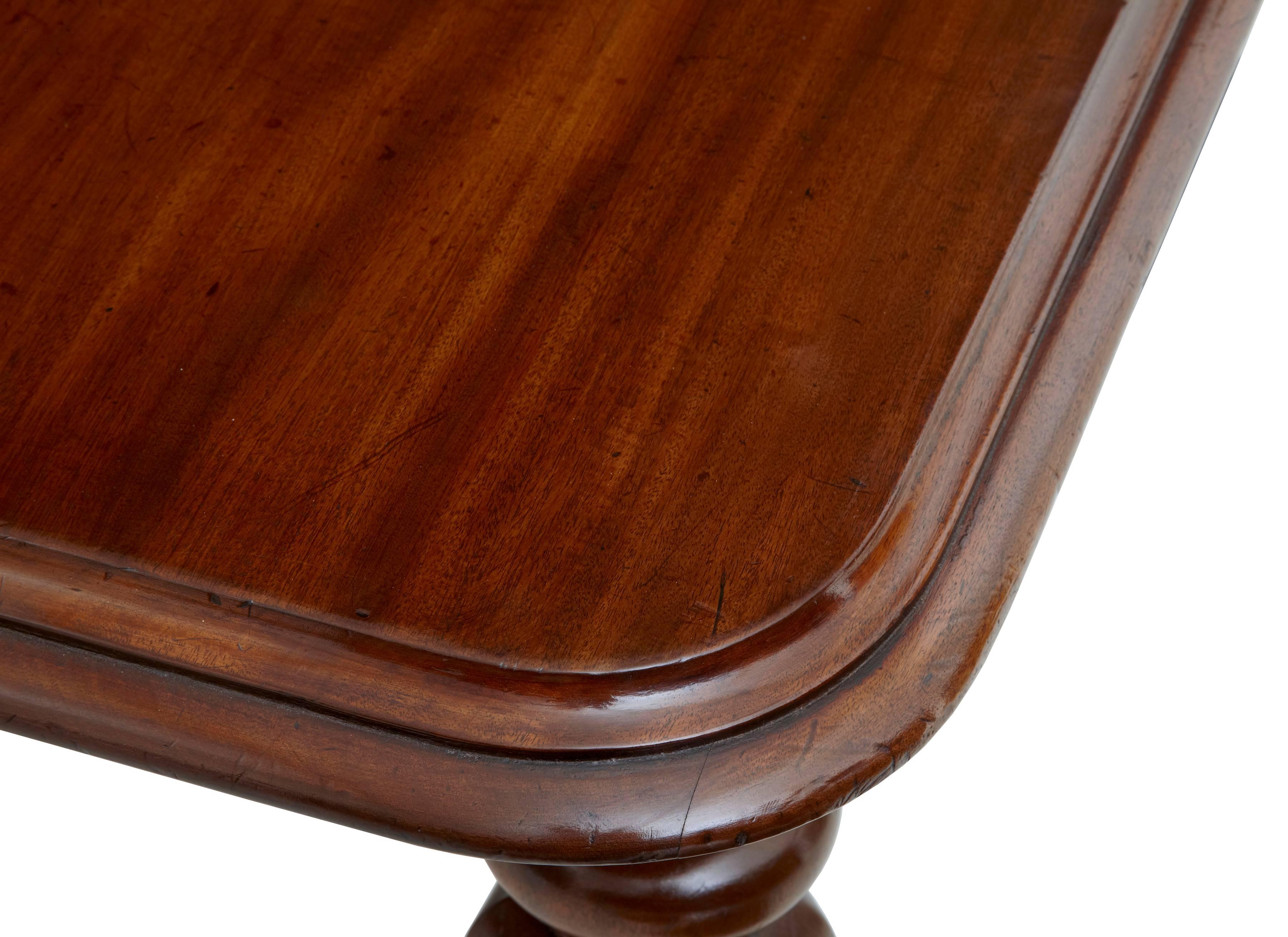 European William IV Solid Mahogany Extending Dining Table