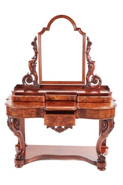 Victorian Burr Walnut Dressing Table