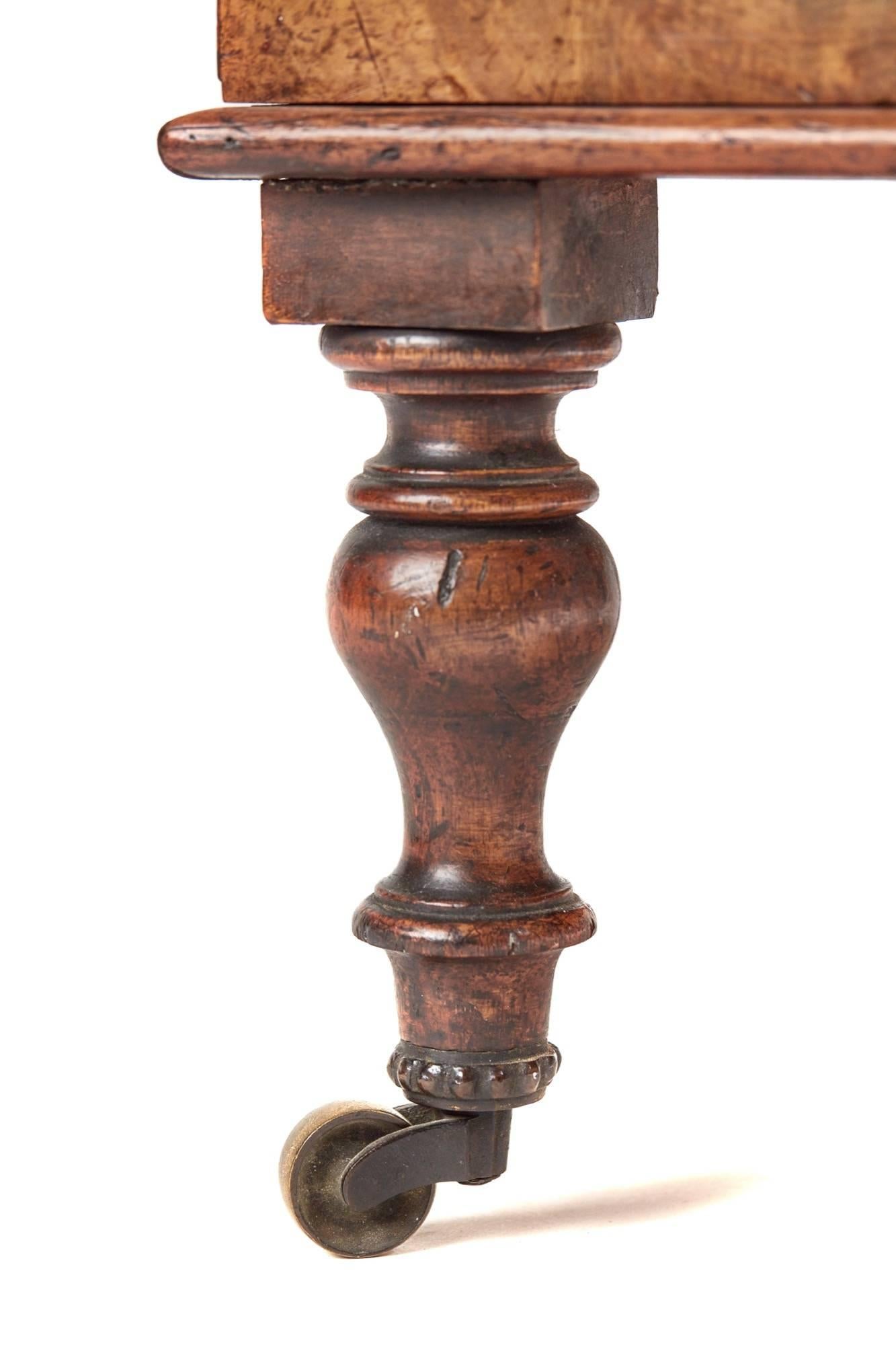 Large Victorian Burr Walnut Canterbury For Sale 3