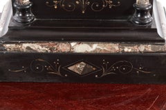 Victorian Black Marble Mantel Clock