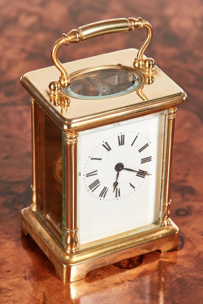 Antique Brass French Carriage Clock at 1stDibs