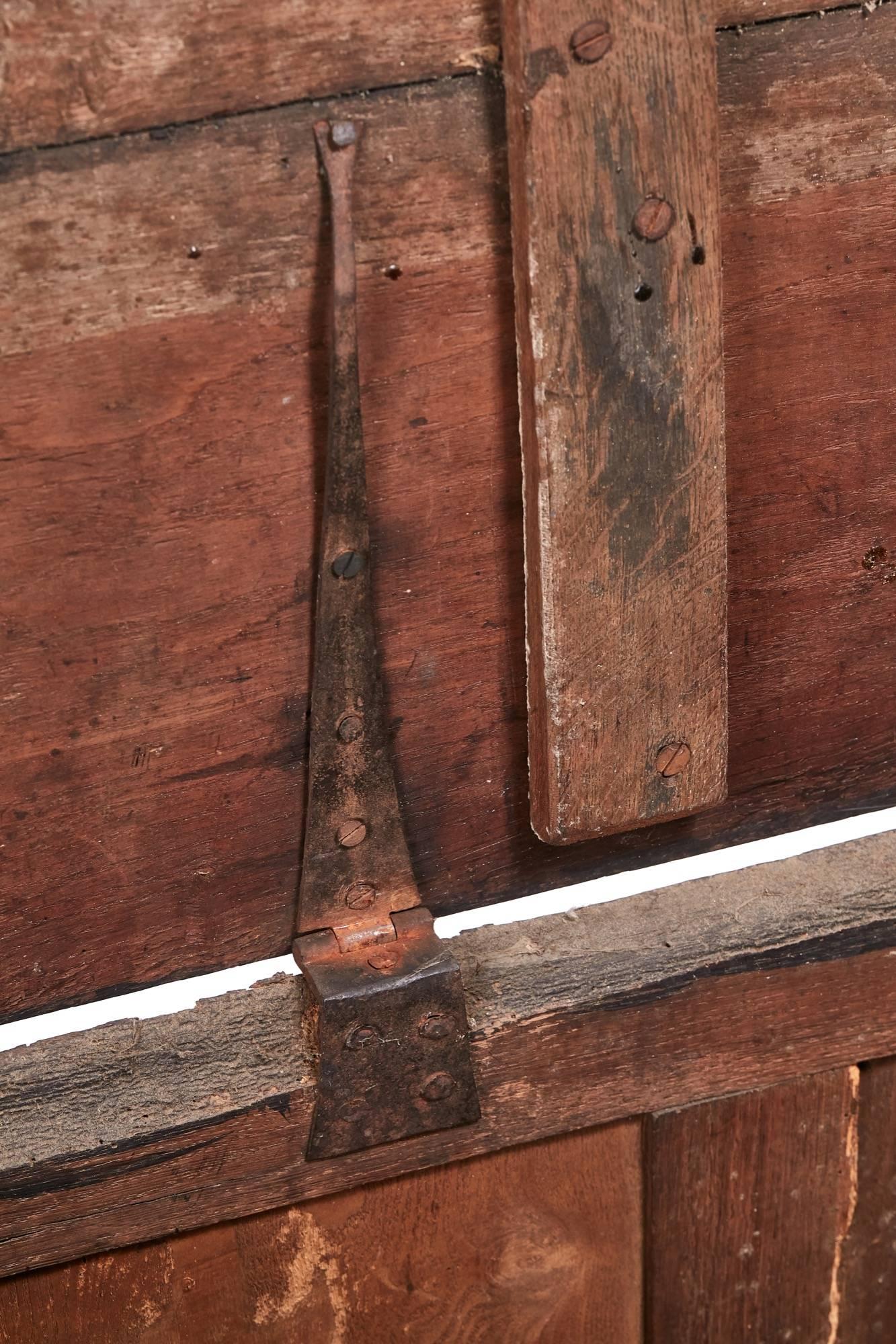 17th Century Panelled Oak Coffer 1