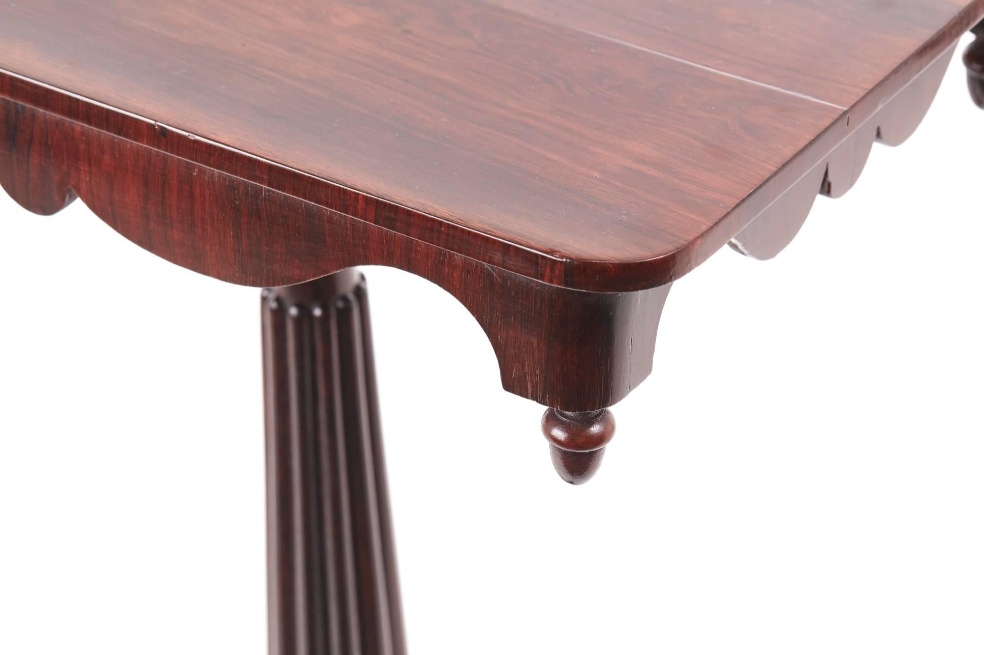 William IV Quality William iv Rosewood Wine/Lamp Table For Sale