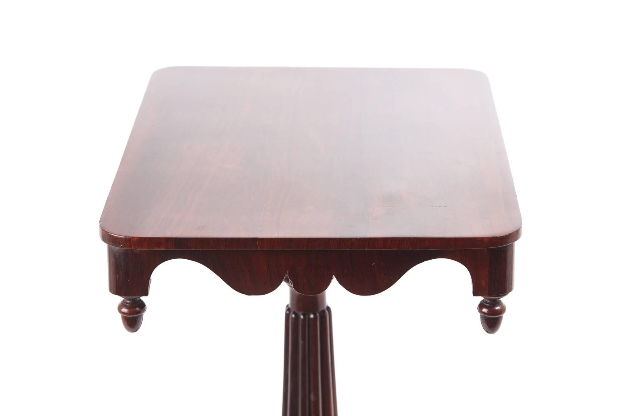 19th Century Quality William iv Rosewood Wine/Lamp Table For Sale