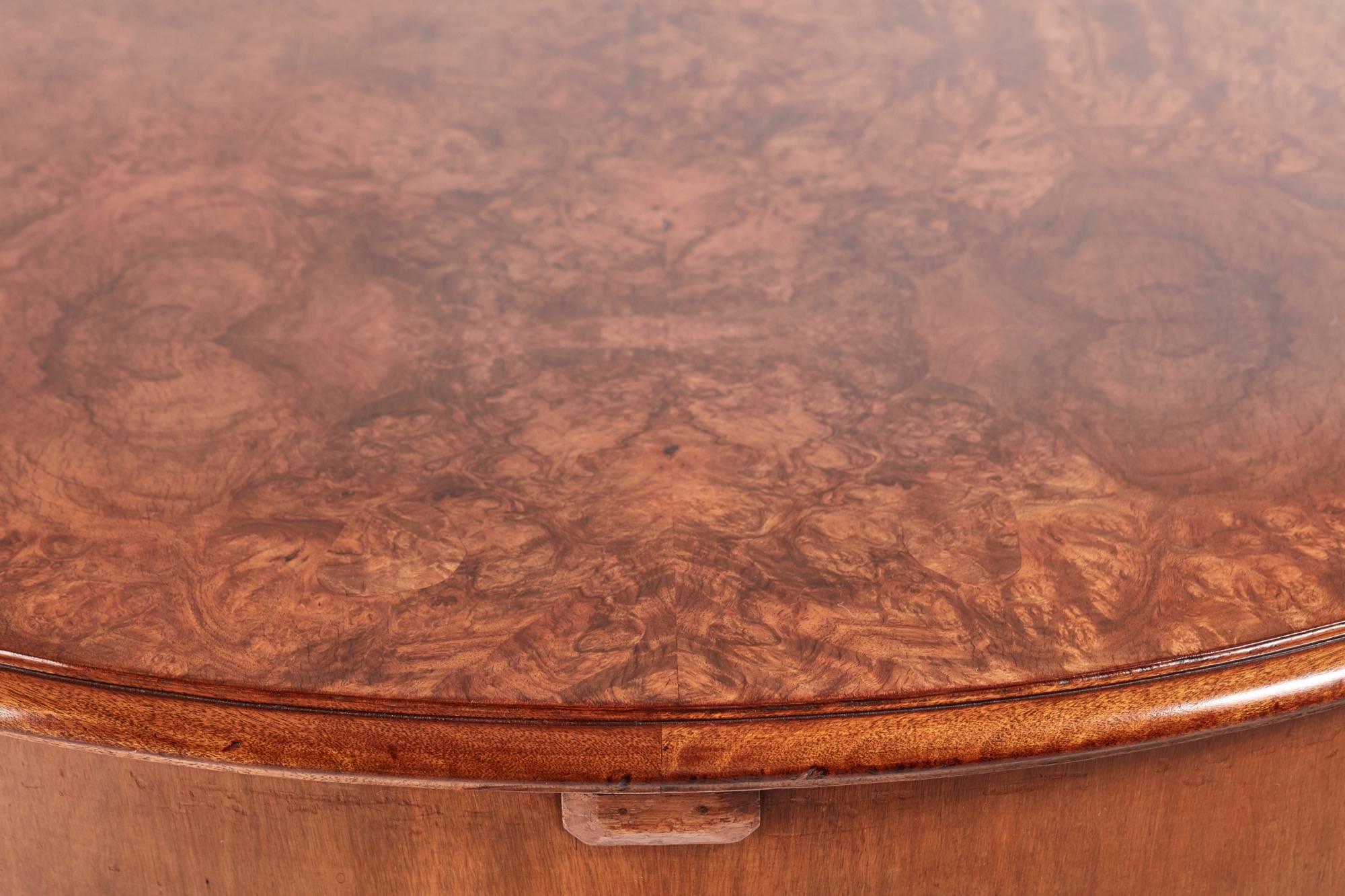 burr walnut dining table