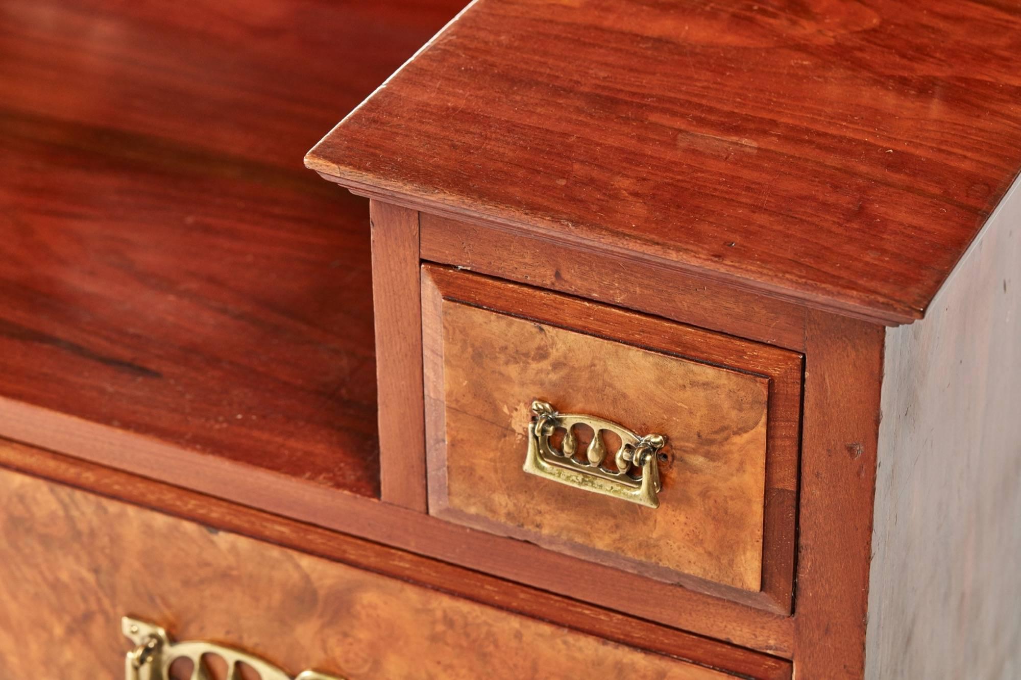 Antique Burr Walnut Dressing Chest 2