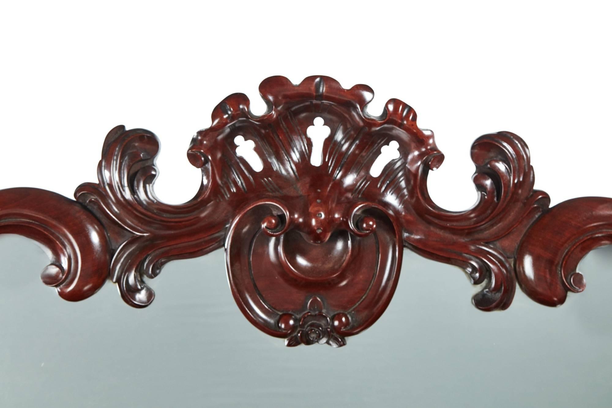 European Fantastic Quality Victorian Carved Mahogany Sideboard For Sale