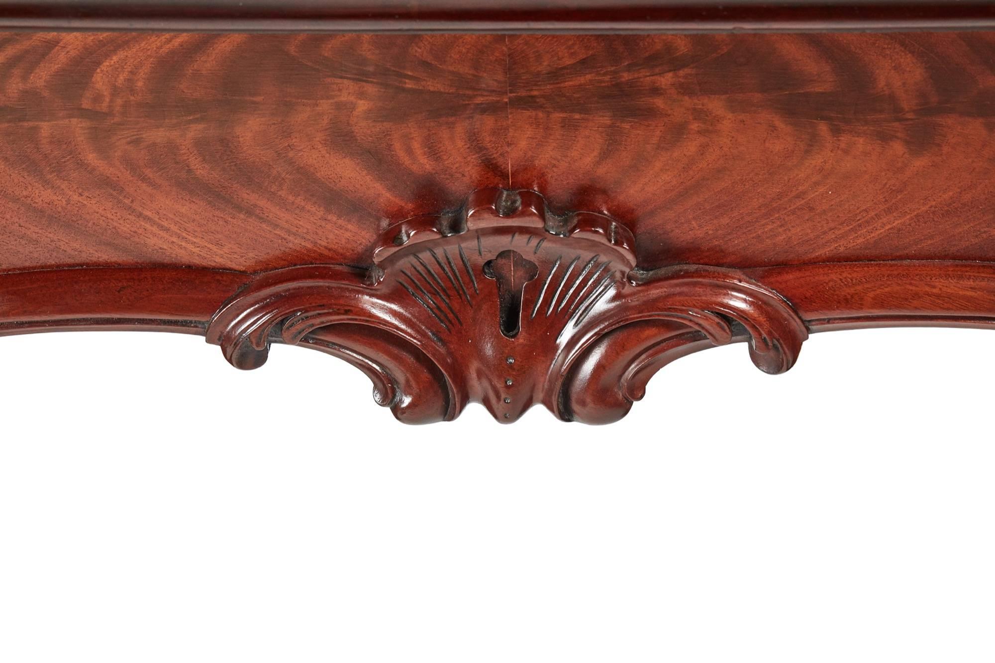 19th Century Fantastic Quality Victorian Carved Mahogany Sideboard For Sale