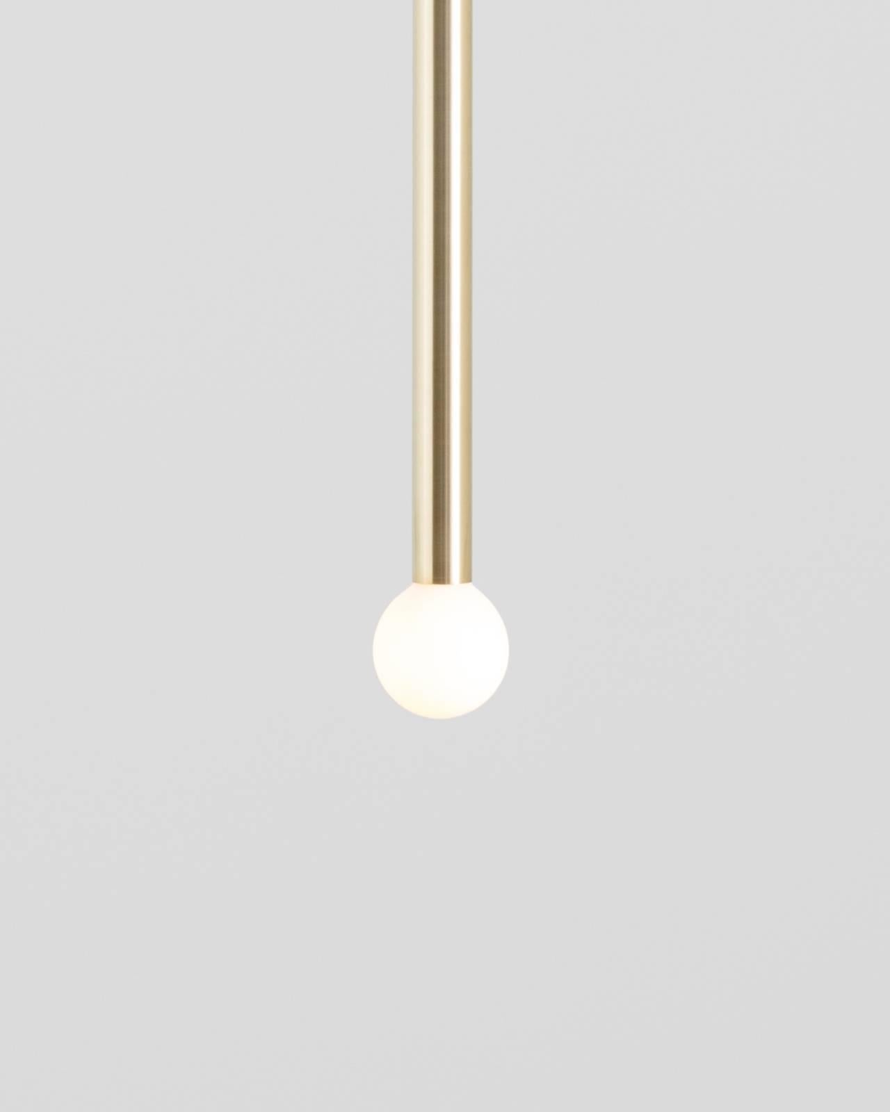 modern brass pendant light