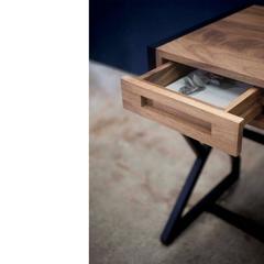 Contemporary Levita Desk in Solid Matilisguate Wood by Labrica