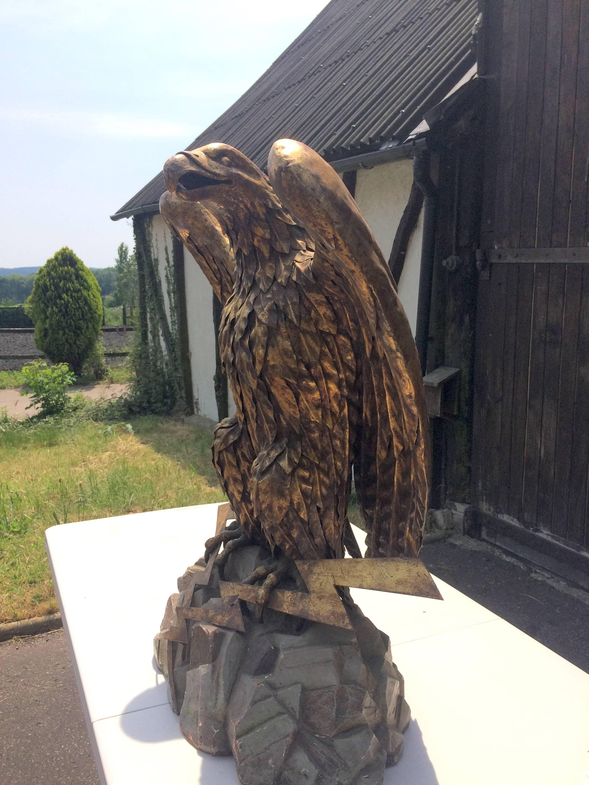 Eagle Sculpture by S. Salvadori For Sale 1