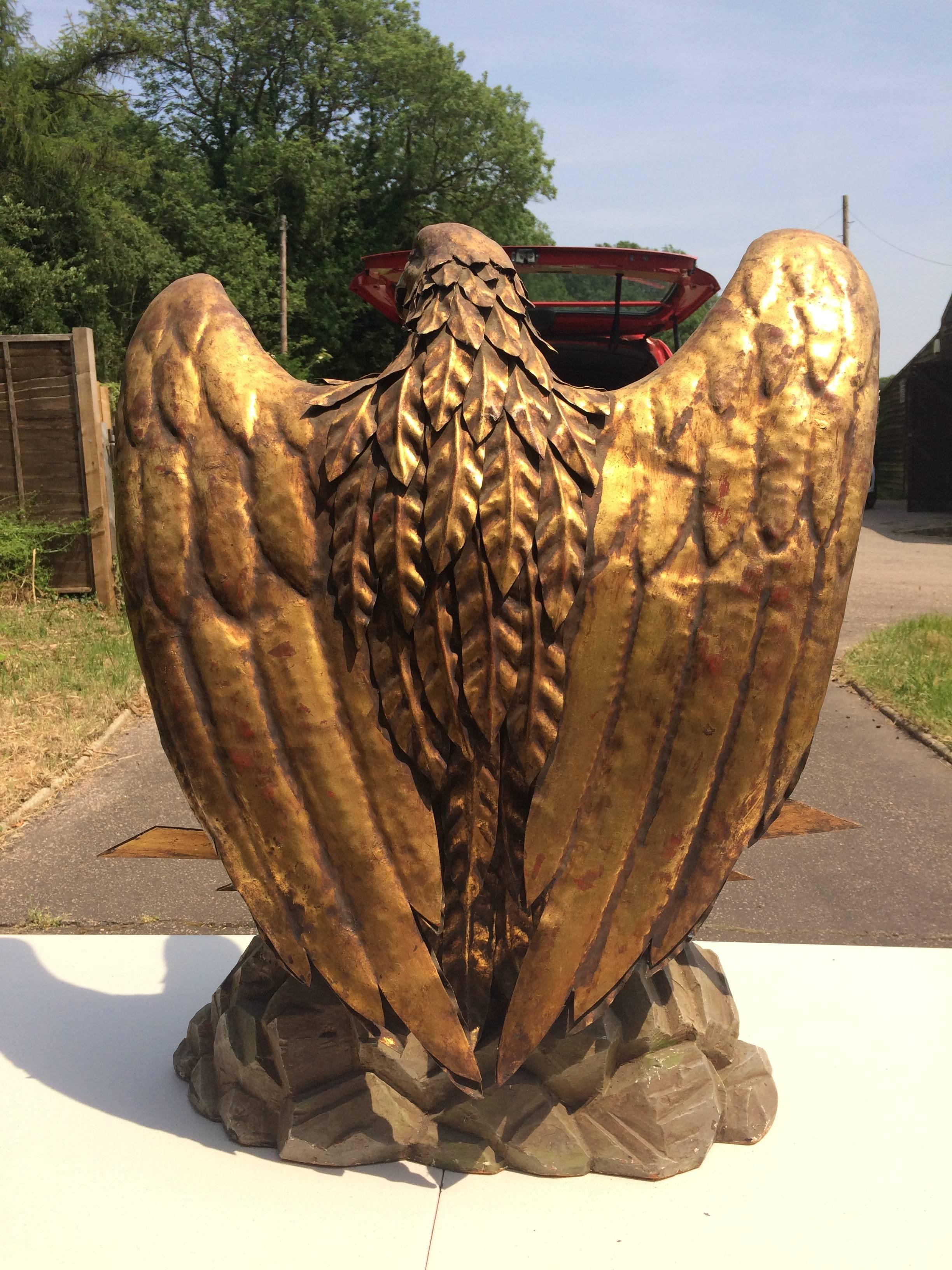 20th Century Eagle Sculpture by S. Salvadori For Sale