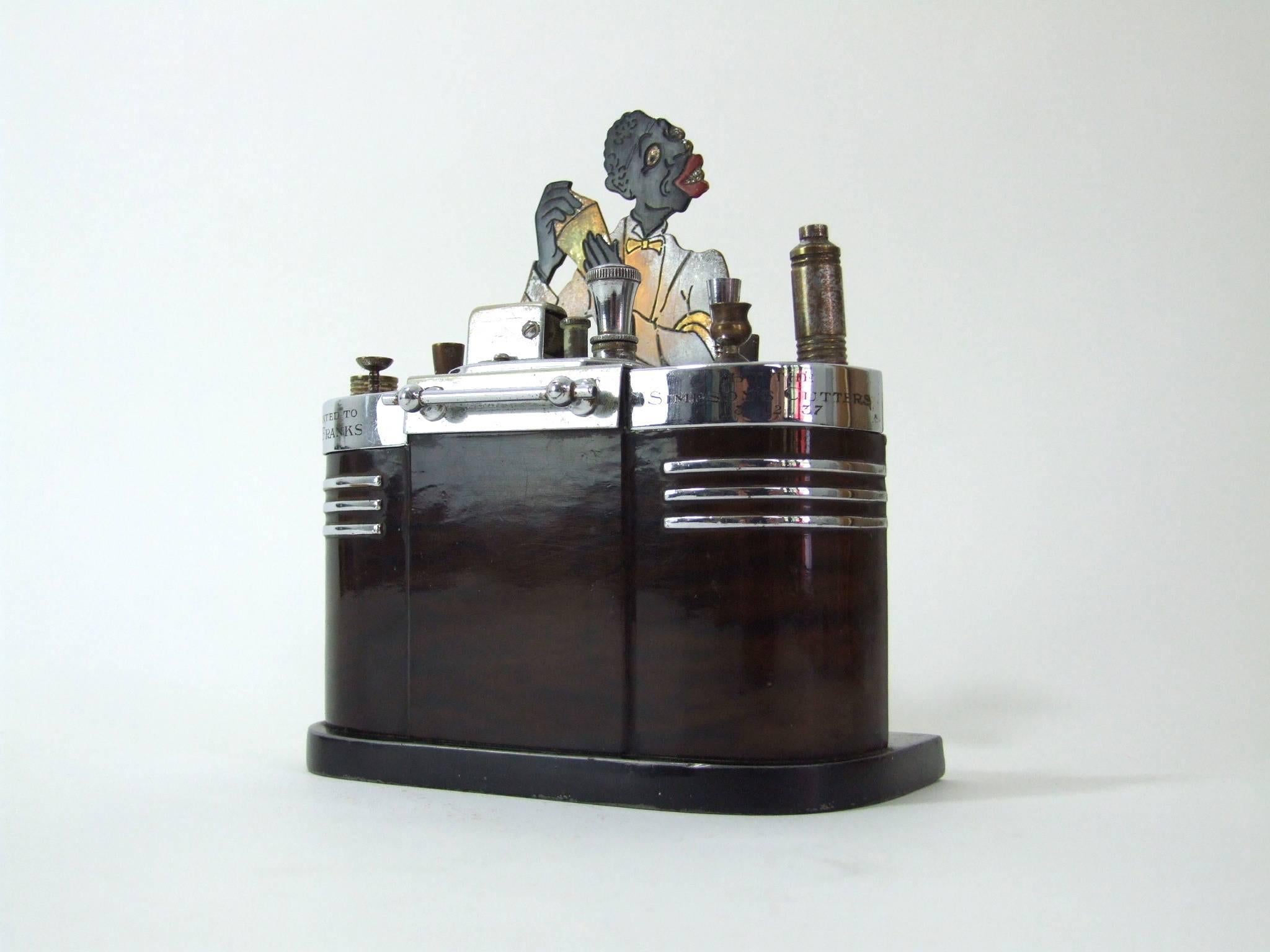 Art Deco Ronson Bartender Cigarette Compendium