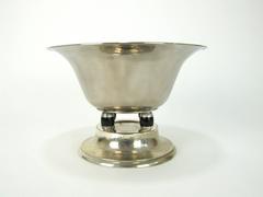 Modernist Tapped Metal Fruit Bowl