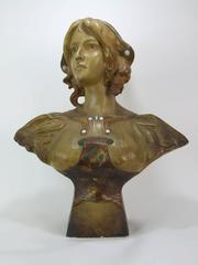 Terracotta Bust by Montenave for Goldscheider