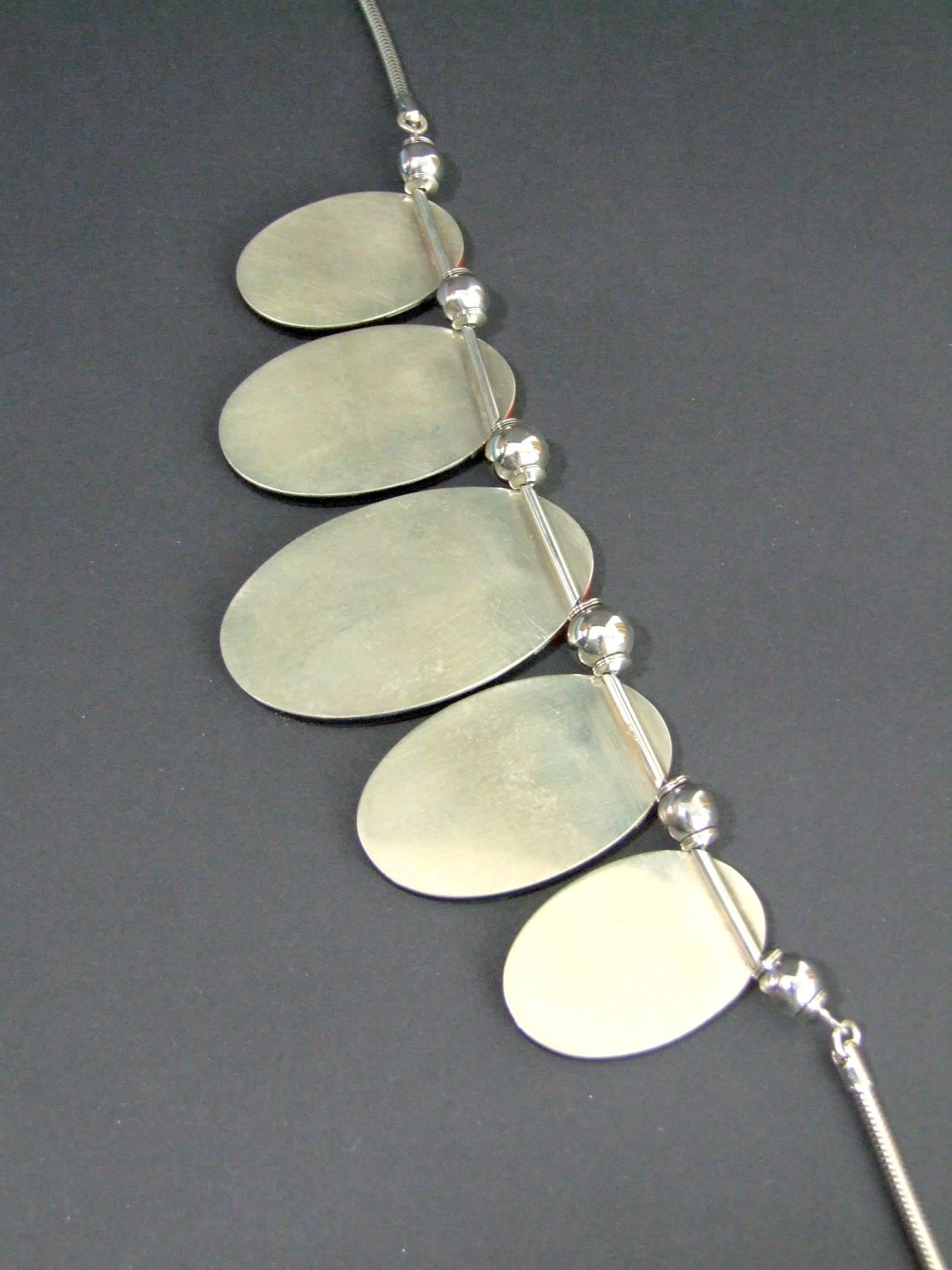 Large Art Deco Necklace by Jakob Bengel In Excellent Condition For Sale In Warlingham, GB