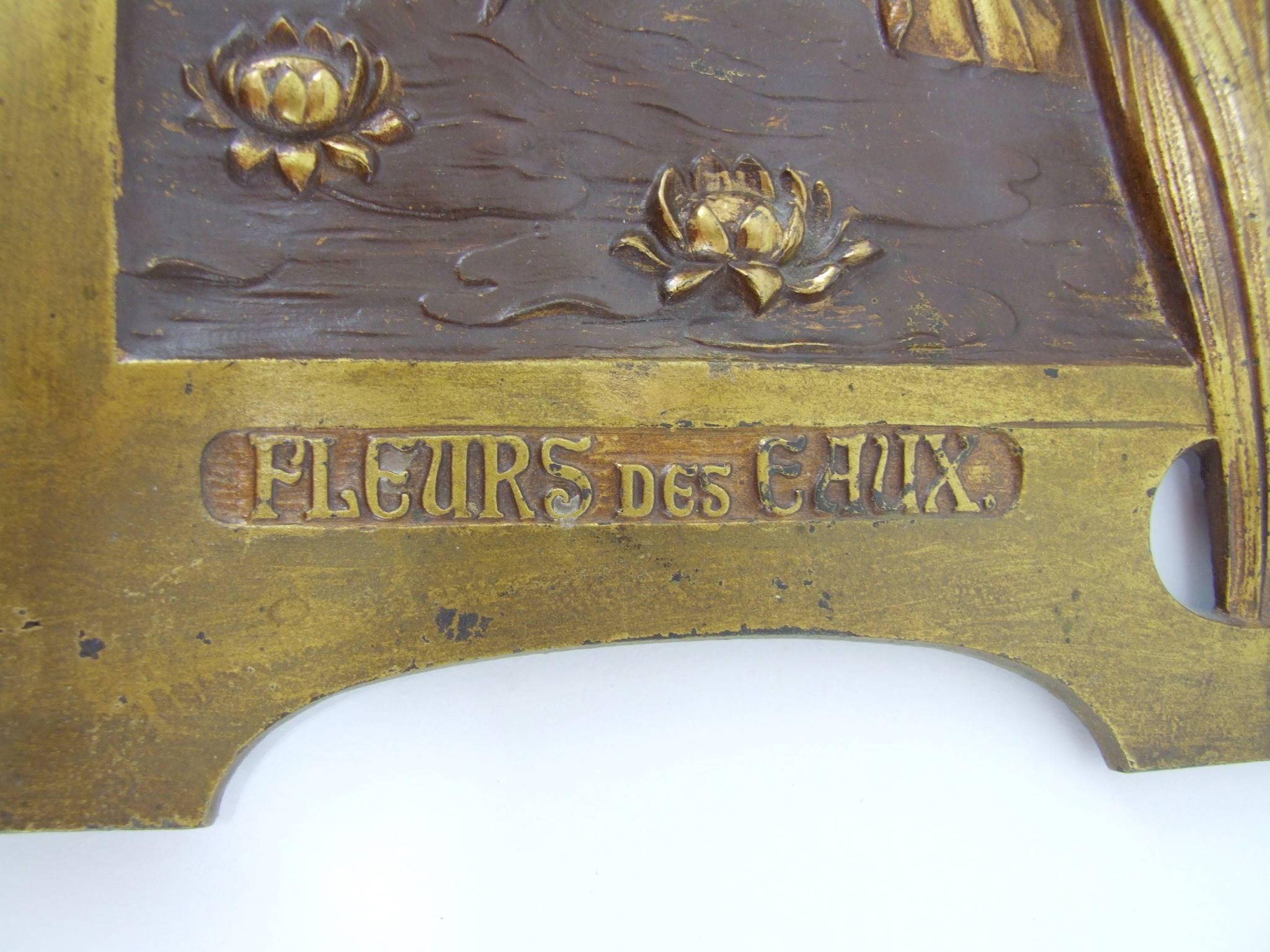 Patinated Art Nouveau Panels by Wilhelm Elster For Sale