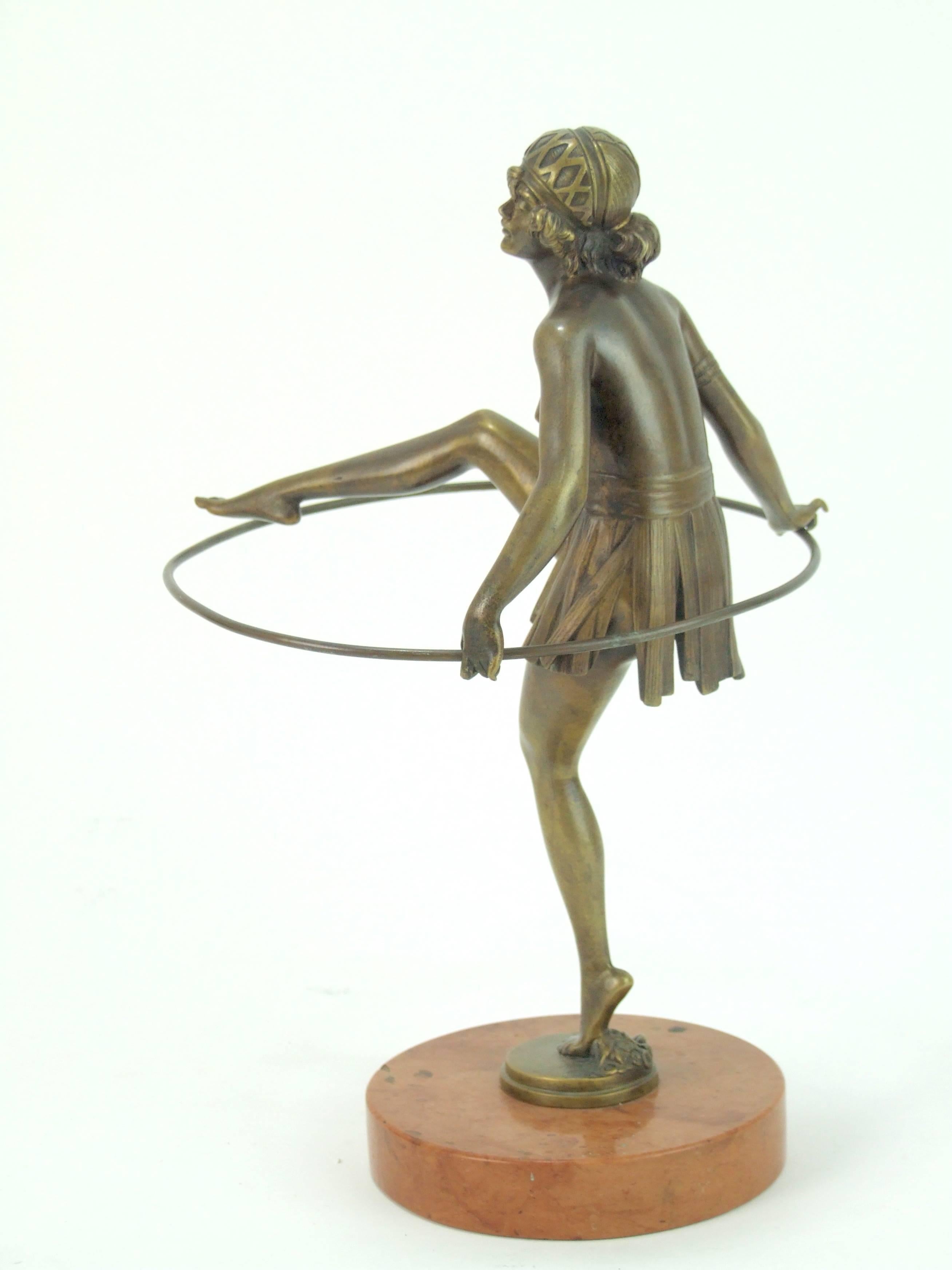 Bronzed Hoop Dancer by Bruno Zach For Sale