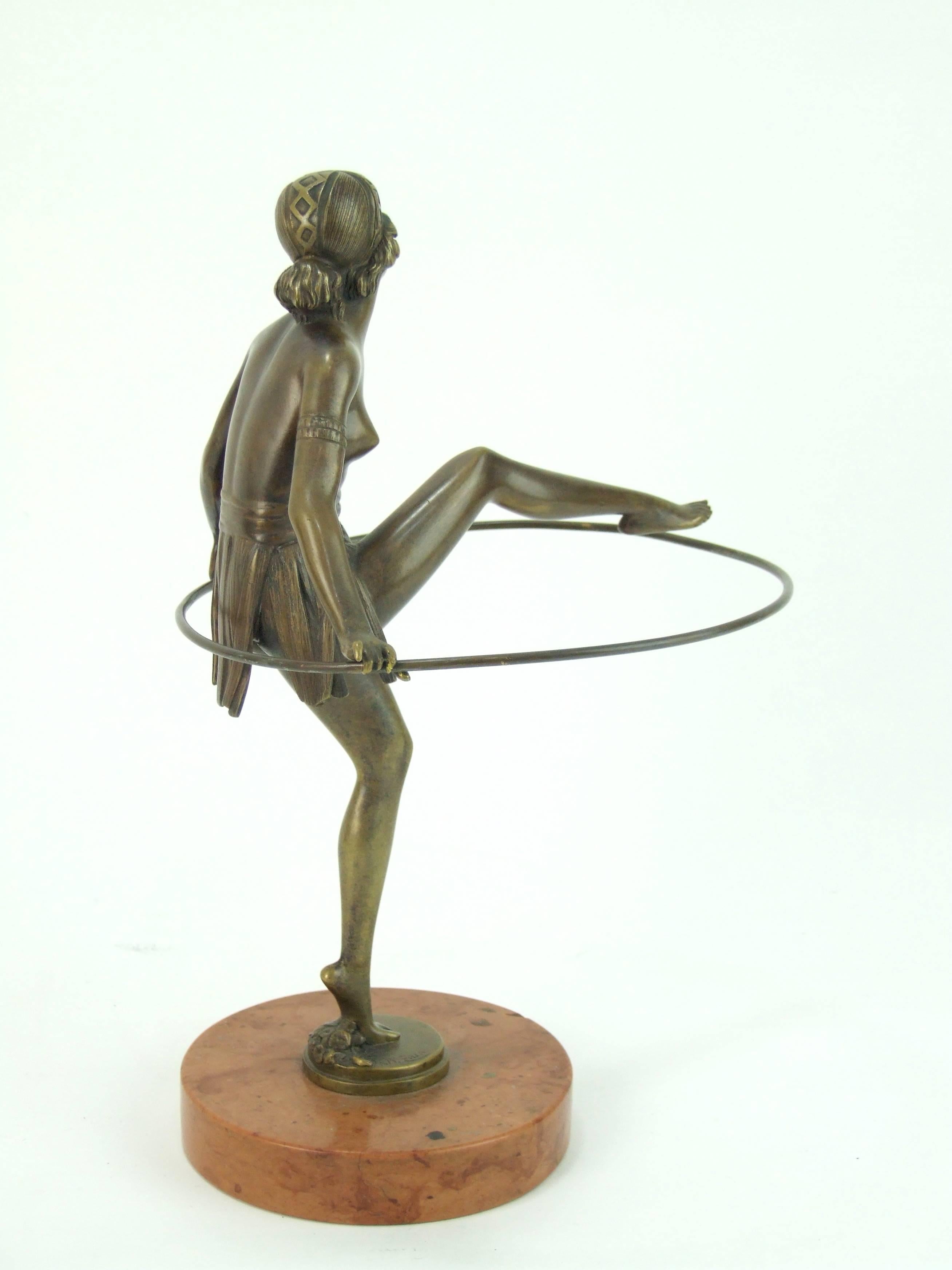 Early 20th Century Hoop Dancer by Bruno Zach For Sale