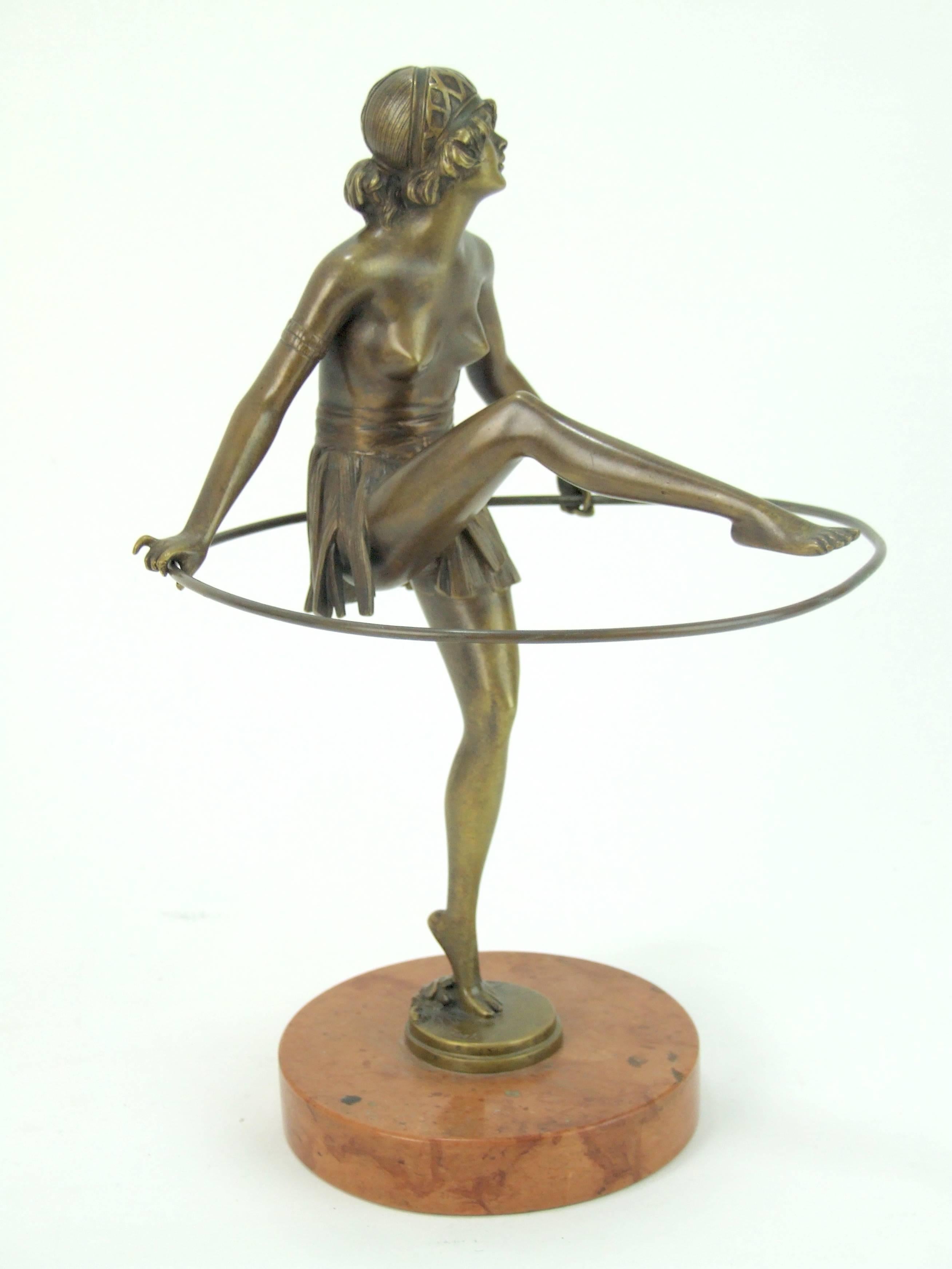 Bronze Hoop Dancer by Bruno Zach For Sale