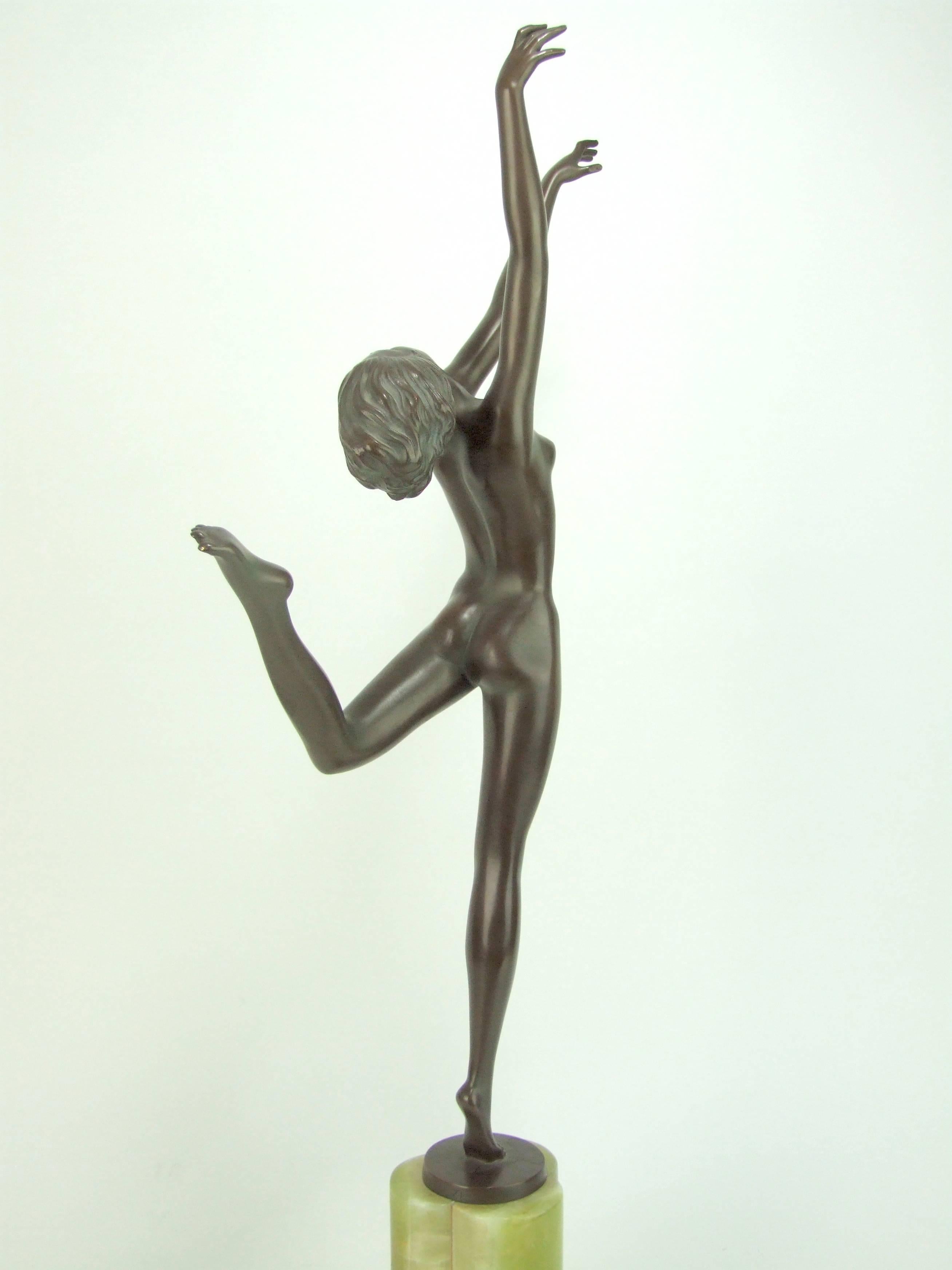 Austrian Large Nude Dancer by Lorenzl For Sale