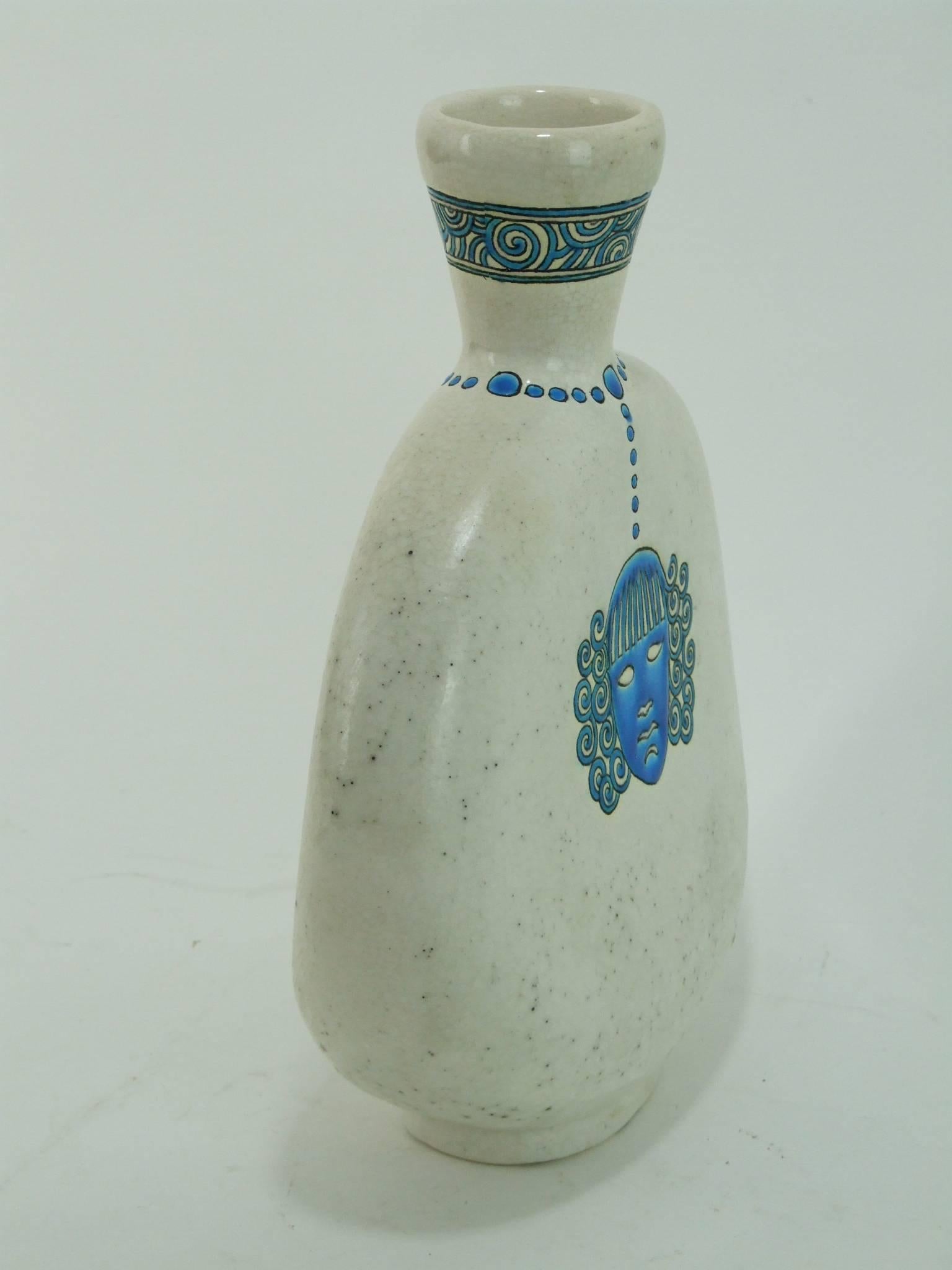 French Longwy Vase for Primavera For Sale