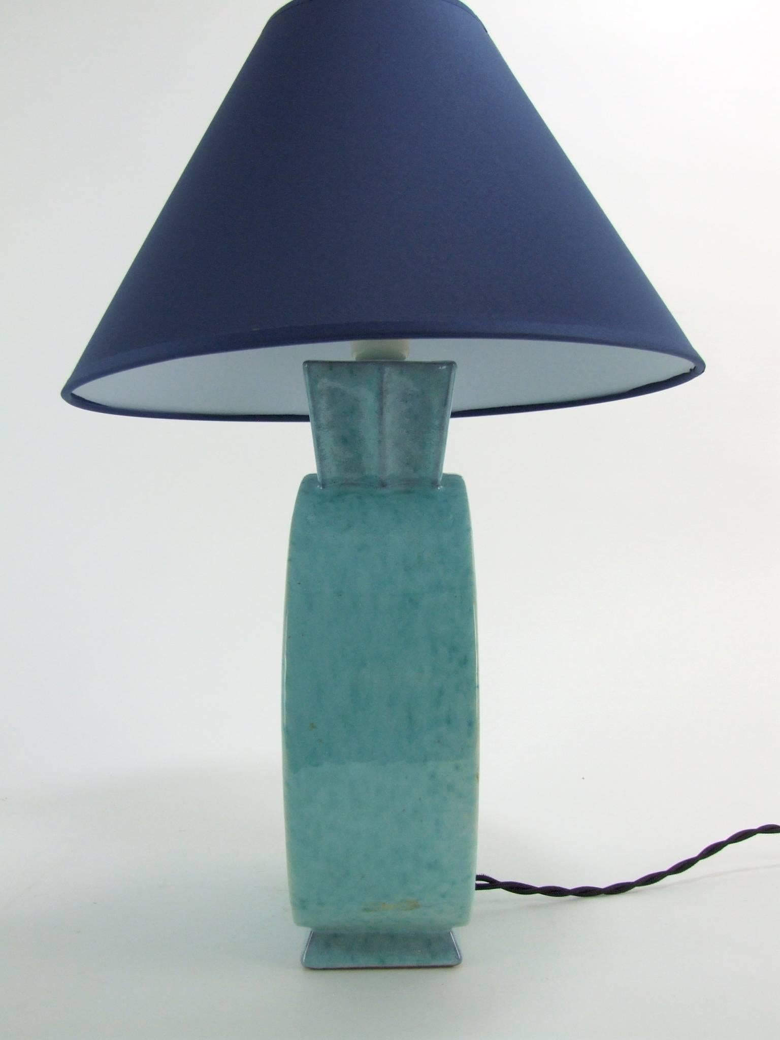 Glazed Double Lady Lamp by Andre Fau For Sale