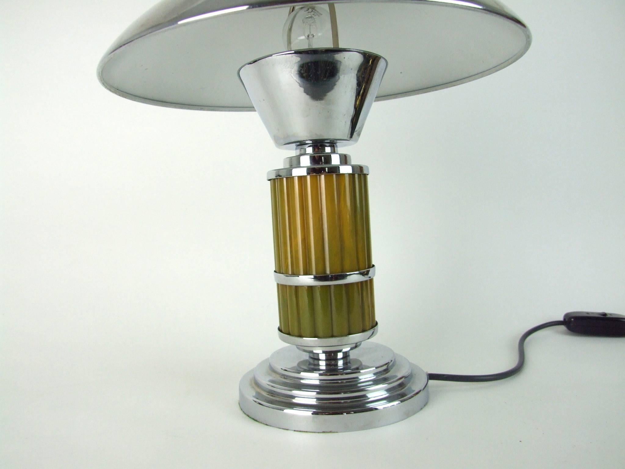 British Modernist Art Deco Desk Lamp For Sale