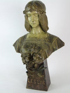 Art Nouveau Bust by Goldscheider, circa 1899
