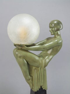 Art Deco Table Lamp by Max Le Verrier