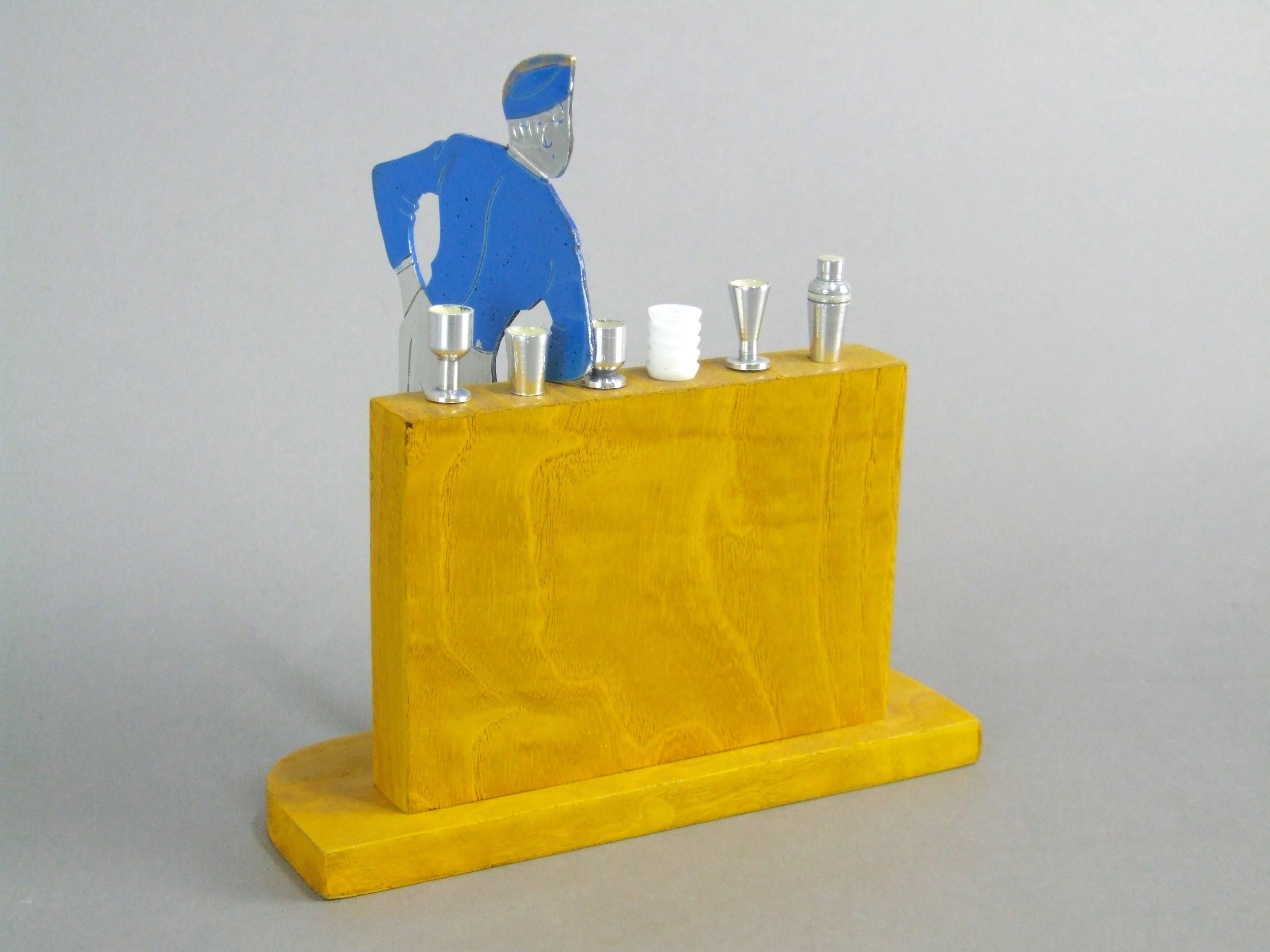 Airman Cocktail Sticks Set by Sudre For Sale 1